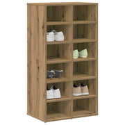 Schoenenrek 54x34x100,5 cm bewerkt hout eikenkleur