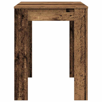 Eettafel 120x60x76 cm bewerkt hout oud houtkleurig