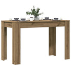 Eettafel 120x60x76 cm bewerkt hout eikenkleur
