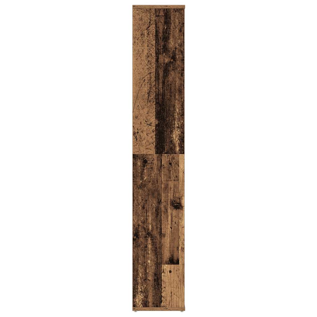 Kamerscherm/boekenkast 100x24x140 cm bewerkt hout oud hout
