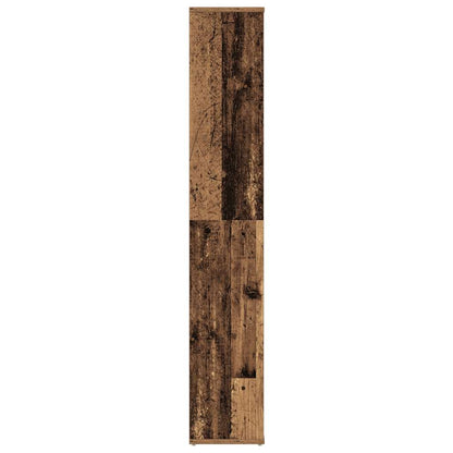 Kamerscherm/boekenkast 100x24x140 cm bewerkt hout oud hout