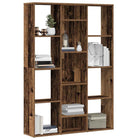 Kamerscherm boekenkast 100x24x140 cm bewerkt hout oud hout