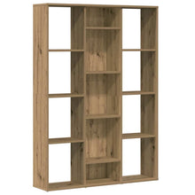 Kamerscherm/boekenkast 100x24x140 cm bewerkt hout eikenkleurig