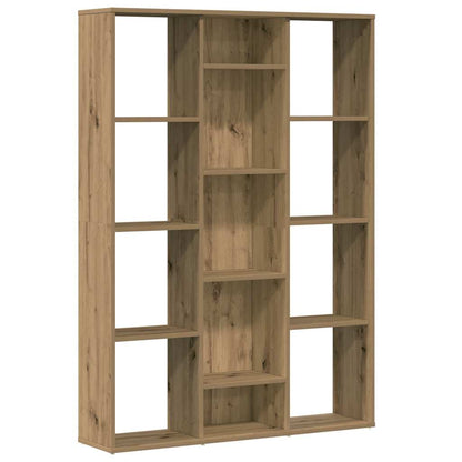 Kamerscherm/boekenkast 100x24x140 cm bewerkt hout eikenkleurig