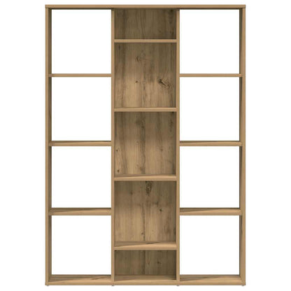 Kamerscherm/boekenkast 100x24x140 cm bewerkt hout eikenkleurig