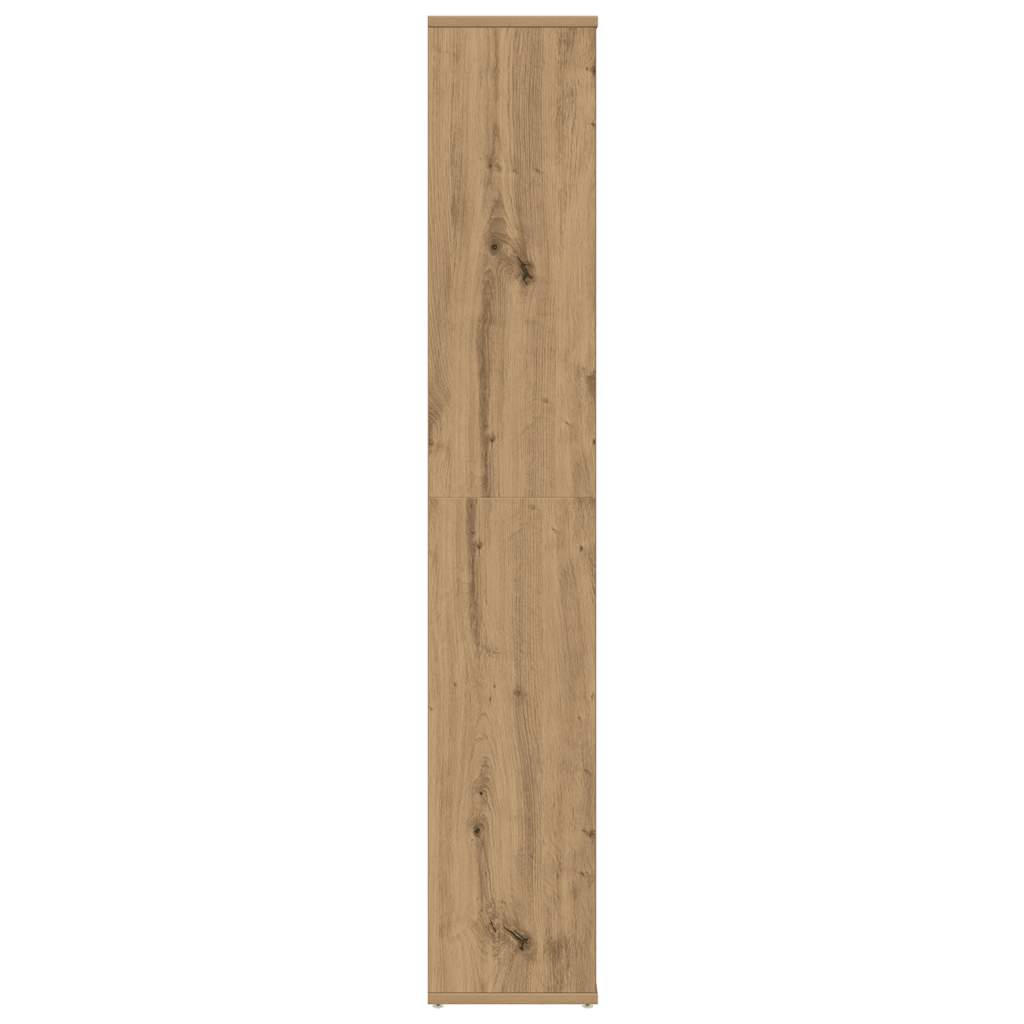 Kamerscherm/boekenkast 100x24x140 cm bewerkt hout eikenkleurig