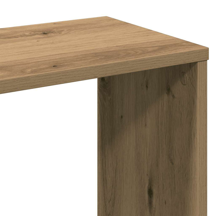 Kamerscherm/boekenkast 100x24x140 cm bewerkt hout eikenkleurig