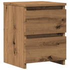 Nachtkastje 30x30x40 cm bewerkt hout eikenkleurig
