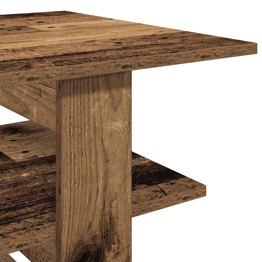 Salontafel 102x55x42 cm bewerkt hout oud houtkleurig