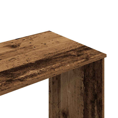 Bureau 102x76x50 cm bewerkt hout oud houtkleurig