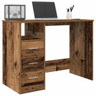 Bureau 102x50x76 cm bewerkt hout oud houtkleurig