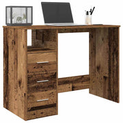 Desk 102x50x76 cm treated wood old wood color