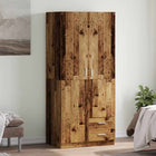 Wardrobe 80x52x180 cm engineered wood old wood colour