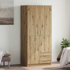 Wardrobe 80x52x180 cm engineered wood artisan oak