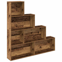 Boekenkast 157x24x160 cm bewerkt hout oud houtkleurig