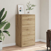 Dressoir 50x34x96 cm bewerkt hout eiken