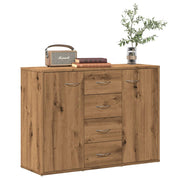Dressoir 88x30x64 cm bewerkt hout eikenkleur