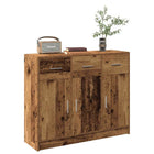 Sideboard 91x28x75 cm carved wood antique wood-colored