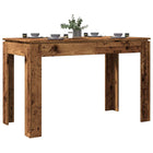 Dining Table 120x60x76 cm treated wood antique wood color