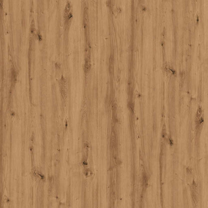 Eettafel 120x60x76 cm bewerkt hout artisanaal eikenkleur