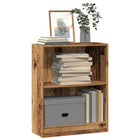 Bookcase 60x24x76 cm worked wood old wood colour
