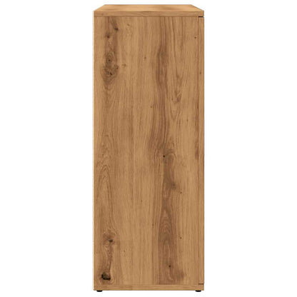 Dressoir 91x29,5x75 cm bewerkt hout artisanaal eikenkleurig