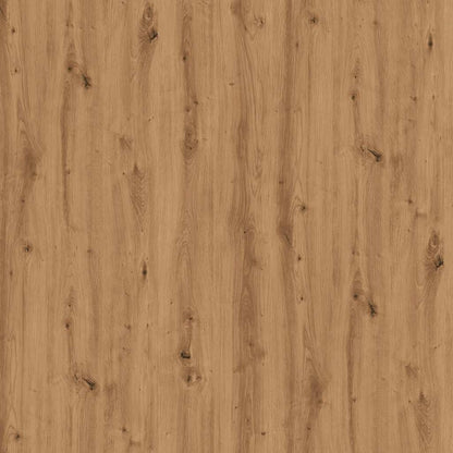 Dressoir 91x29,5x75 cm bewerkt hout artisanaal eikenkleurig