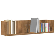 CD-wandschap 75x18x18 cm bewerkt hout eikenkleurig