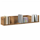 CD wall shelf 100x18x18 cm engineered wood artisanal oak finish