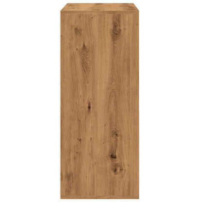 Schoenenkast 60x35x84 cm bewerkt hout artisanaal eikenkleur