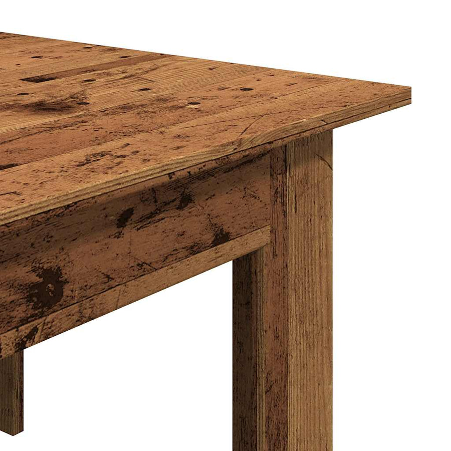 Salontafel 100x60x42 cm bewerkt hout oud houtkleurig