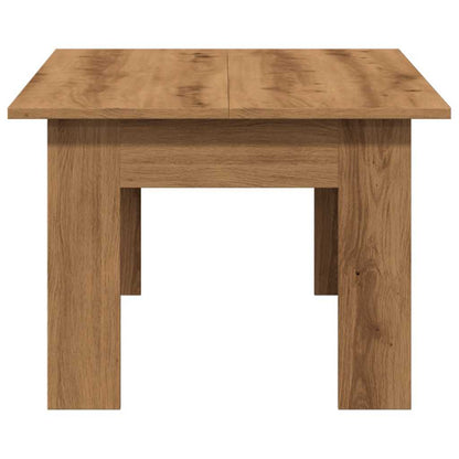Salontafel 100x60x42 cm bewerkt hout artisanaal eikenkleur