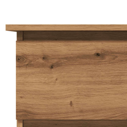 Hoekbureau 145x100x76 cm bewerkt hout artisanaal eikenkleur