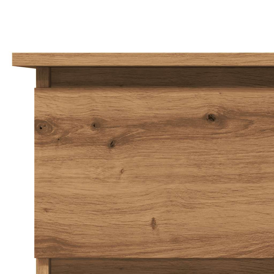 Hoekbureau 145x100x76 cm bewerkt hout artisanaal eikenkleur