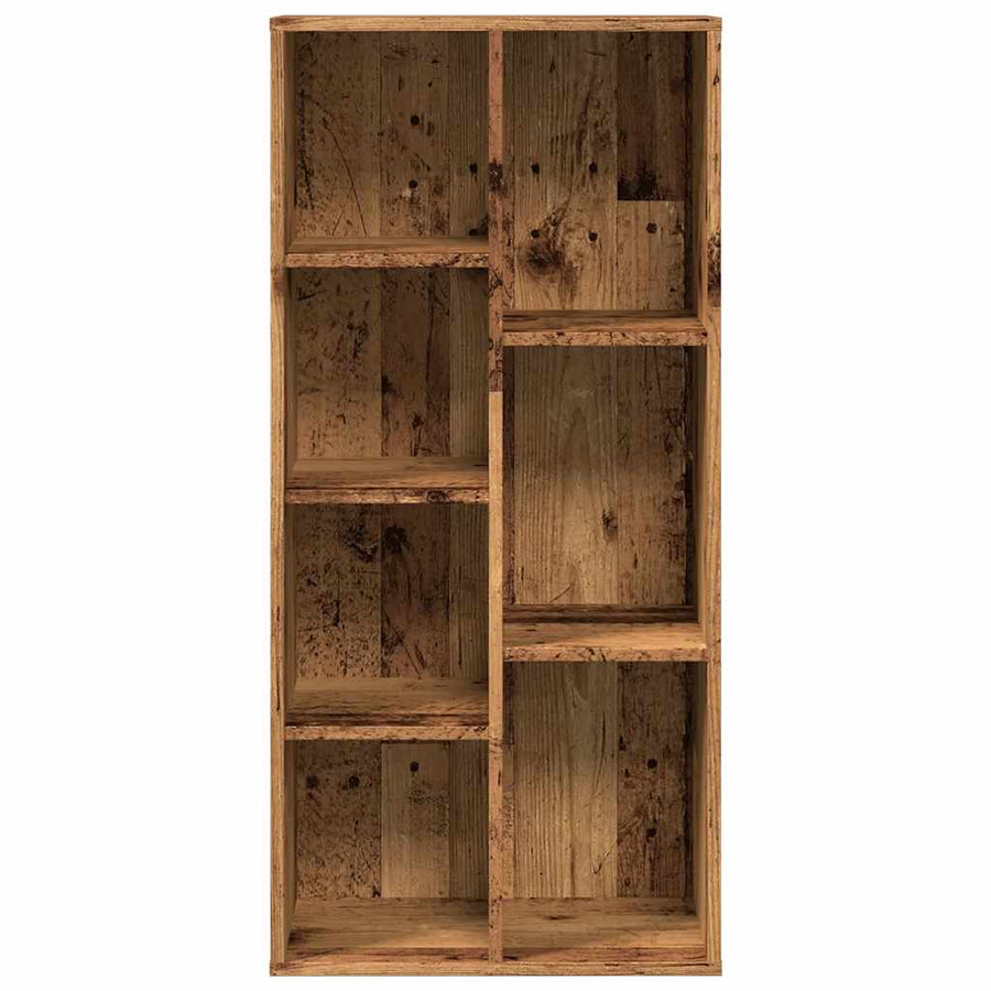 Boekenkast 50x25x104 cm oud houtkleurig
