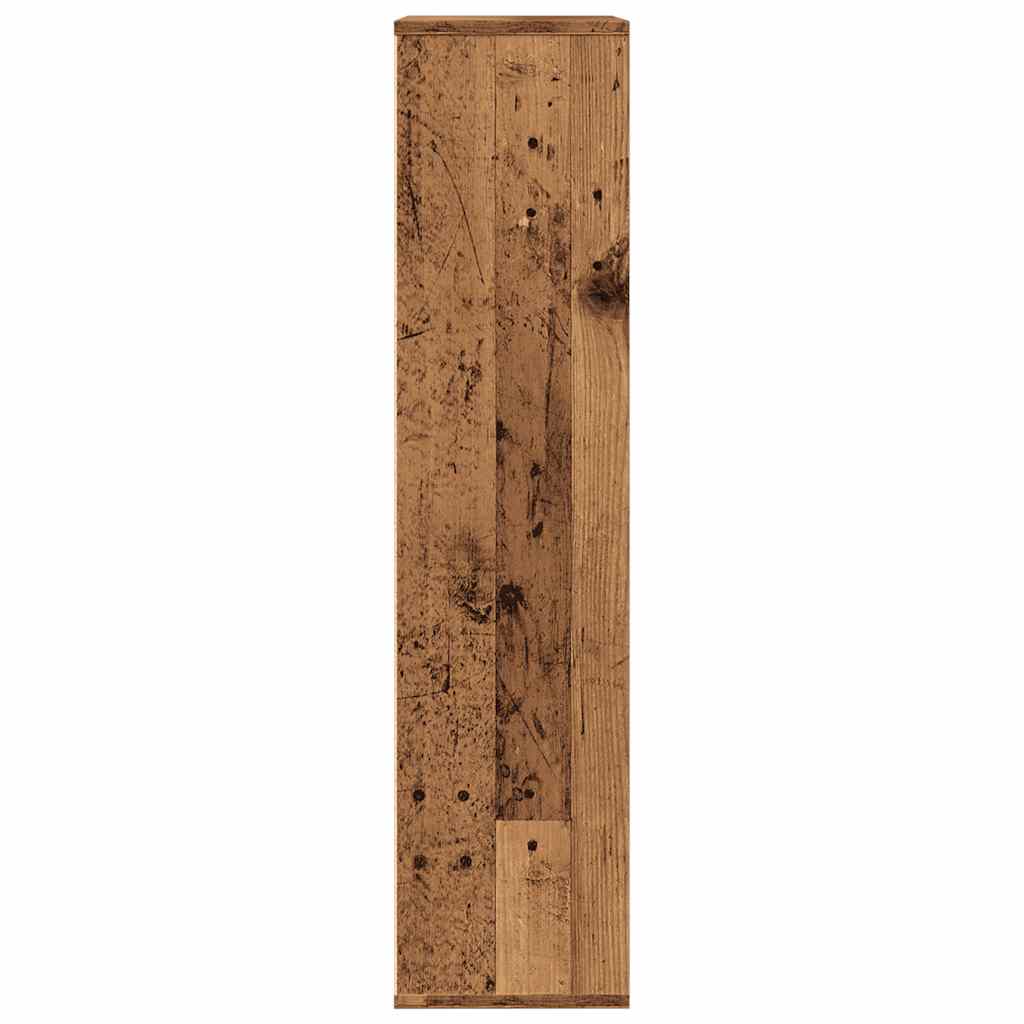 Boekenkast 50x25x104 cm oud houtkleurig
