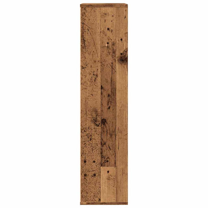 Boekenkast 50x25x104 cm oud houtkleurig