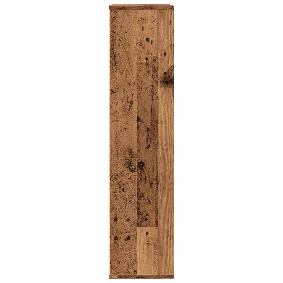 Boekenkast 50x25x104 cm oud houtkleurig