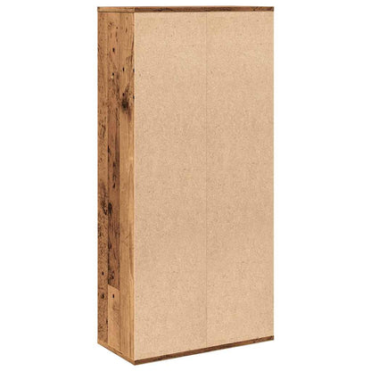Boekenkast 50x25x104 cm oud houtkleurig