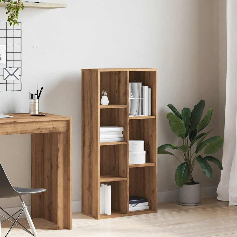 Boekenkast 50x25x104 cm artisanaal eikenkleur