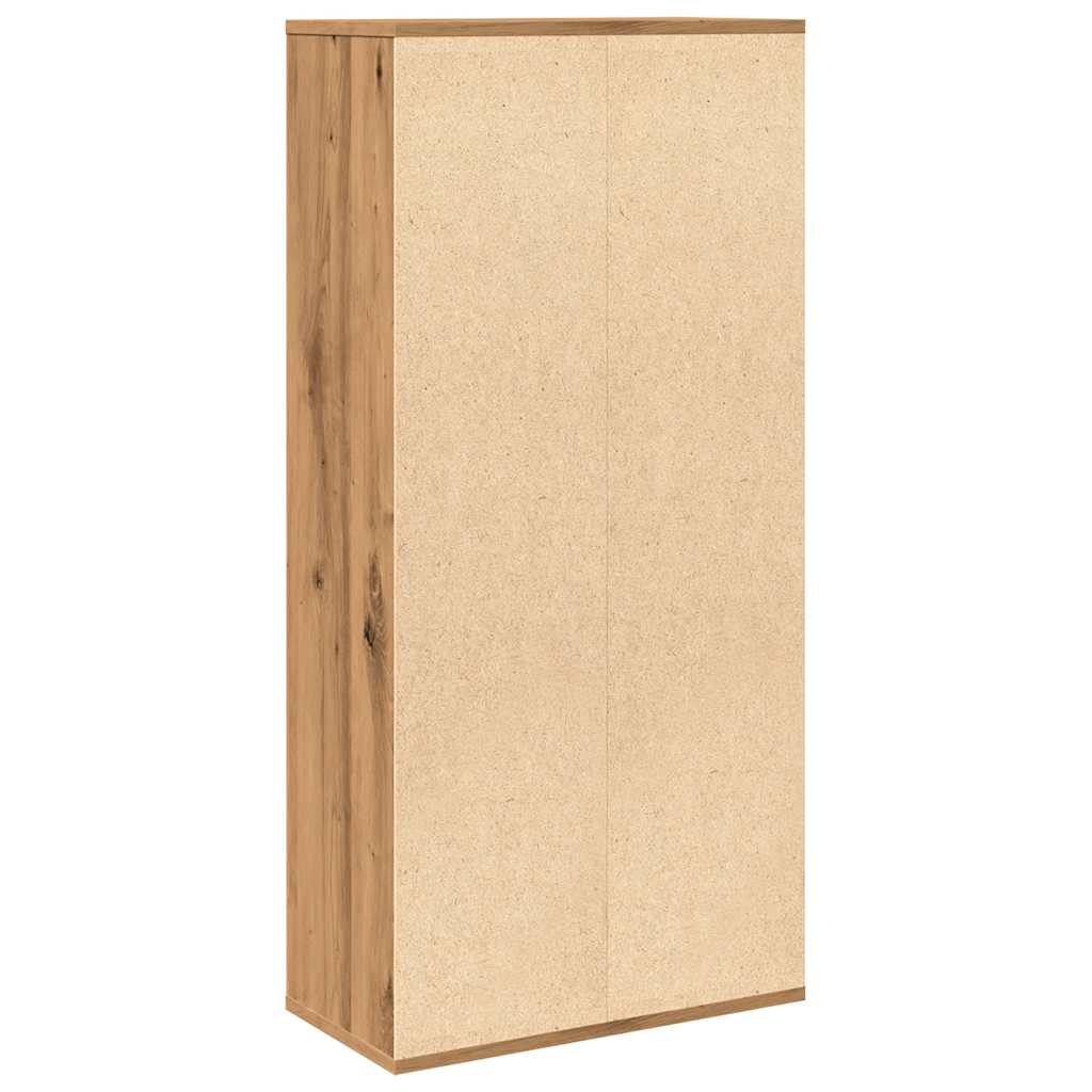 Boekenkast 50x25x104 cm artisanaal eikenkleur