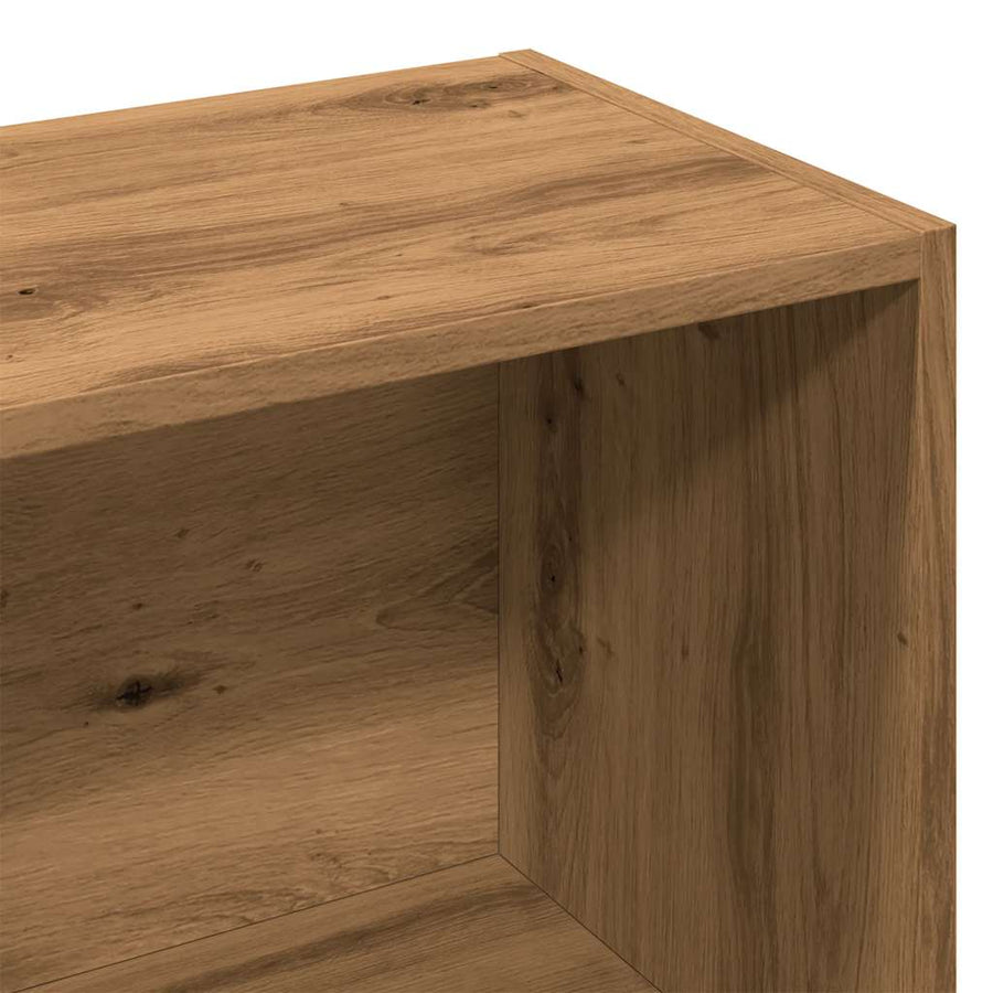 Boekenkast 50x25x104 cm artisanaal eikenkleur