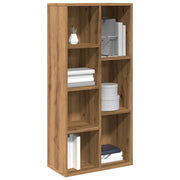 Boekenkast 50x25x104 cm eikenkleur bewerkt hout