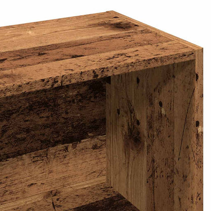 Boekenkast 98x29x97,5 cm bewerkt hout oud houtkleurig