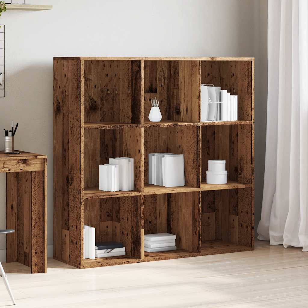 Boekenkast 98x29x97,5 cm oud houtkleurig