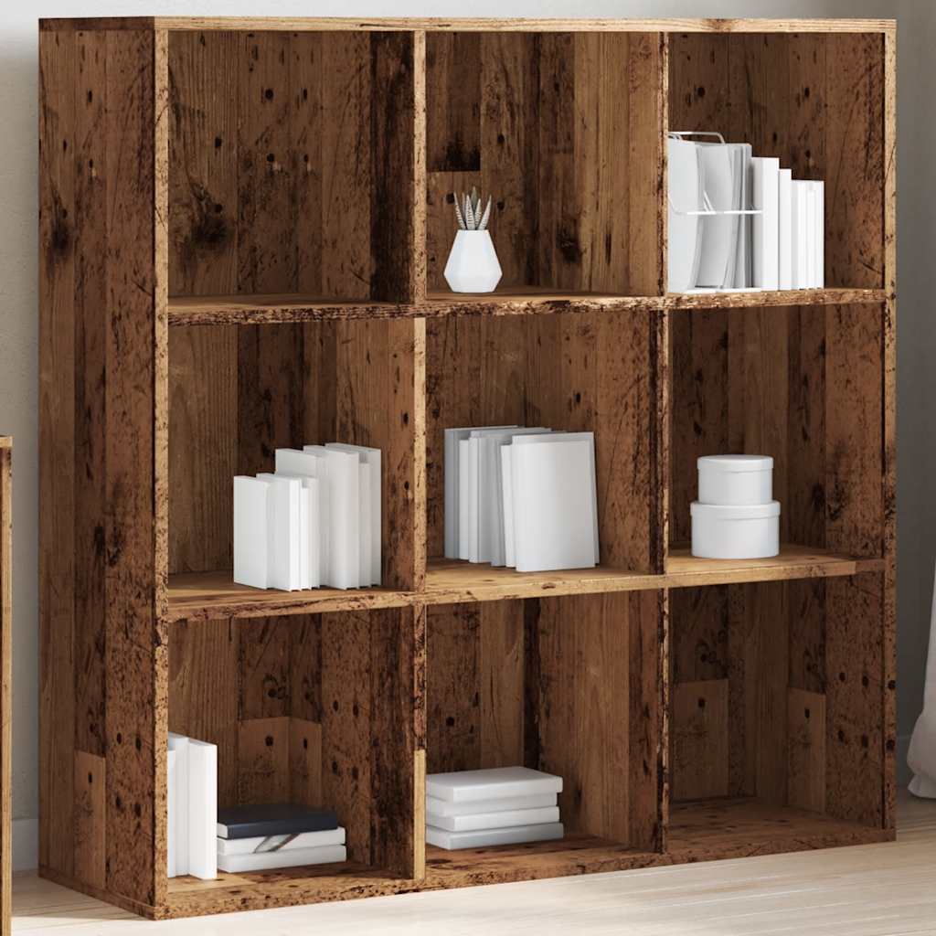 Boekenkast 98x29x97,5 cm oud houtkleurig