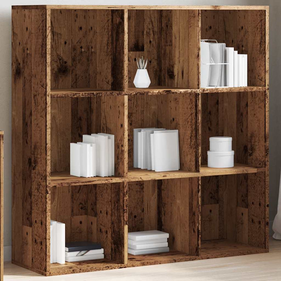 Boekenkast 98x29x97,5 cm oud houtkleurig