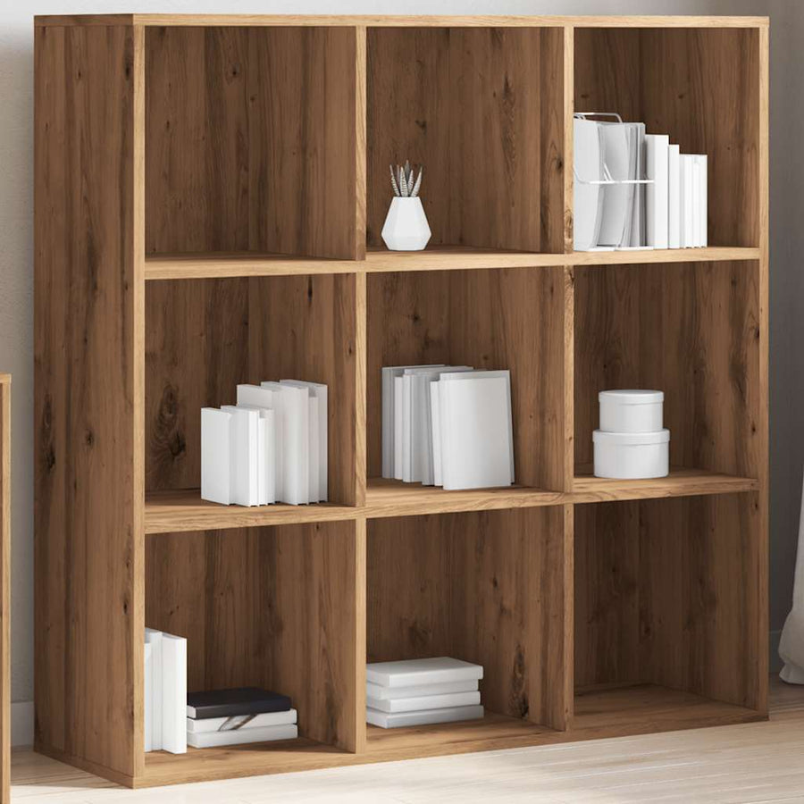 Boekenkast 98x29x97,5 cm artisanaal eikenkleur