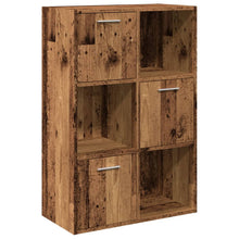 Boekenkast 60,5x30x90 cm bewerkt hout oud houtkleurig