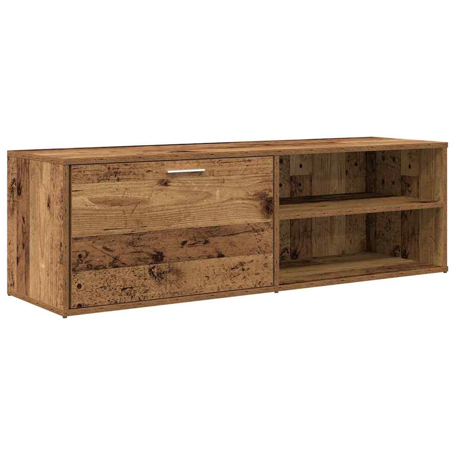 Tv-meubel 120x34x37 cm bewerkt hout oud houtkleurig